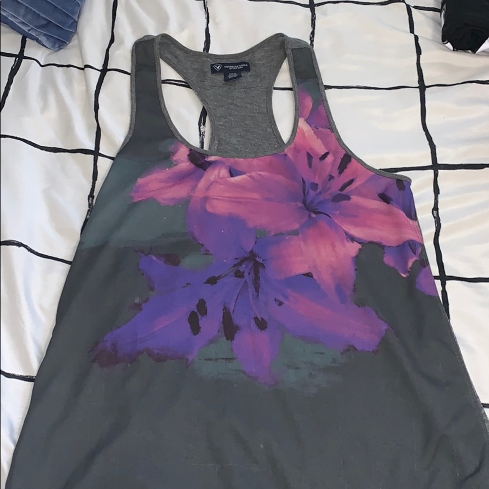 American Eagle Razor Back Flowy Tank Top Women’s